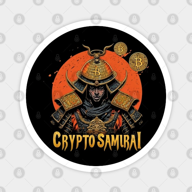 Crypto samurai Magnet by Ridzdesign